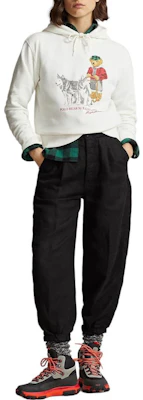 (W) Polo Ralph Lauren 宽松动物印花连帽衫 - 白色 211916108-001 Lookbook (W) Polo Ralph Lauren 宽松动物印花连帽衫 - 白色 211916108-001