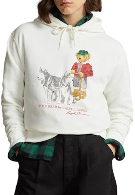(W) Polo Ralph Lauren 宽松动物印花连帽衫 - 白色 211916108-001 Shop (W) Polo Ralph Lauren 宽松动物印花连帽衫 - 白色 211916108-001