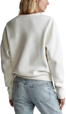 (W) Polo Ralph Lauren Oversized Vintage Patch Crewneck Fleece Sweatshirt Beige WMPOKNIN6820120-100 Shop (W) Polo Ralph Lauren Oversized Vintage Patch Crewneck Fleece Sweatshirt Beige WMPOKNIN6820120-100