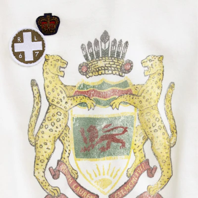 (W) Polo Ralph Lauren Oversized Vintage Patch Crewneck Fleece Sweatshirt Beige WMPOKNIN6820120-100 Details for (W) Polo Ralph Lauren Oversized Vintage Patch Crewneck Fleece Sweatshirt Beige WMPOKNIN6820120-100