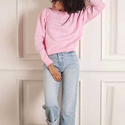 (W) Polo Ralph Lauren Baju Panjang Logo Pink Crewneck Sweatshirt 211780304-016 Purchase (W) Polo Ralph Lauren Baju Panjang Logo Pink Crewneck Sweatshirt 211780304-016