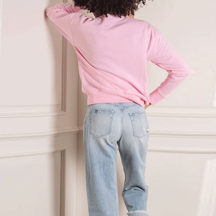 Sizing (W) Polo Ralph Lauren Baju Panjang Logo Pink Crewneck Sweatshirt 211780304-016