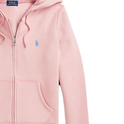 (W) Polo Ralph Lauren玫瑰粉色连帽衫,刺绣小马标志 211951453011 Sizing (W) Polo Ralph Lauren玫瑰粉色连帽衫,刺绣小马标志 211951453011