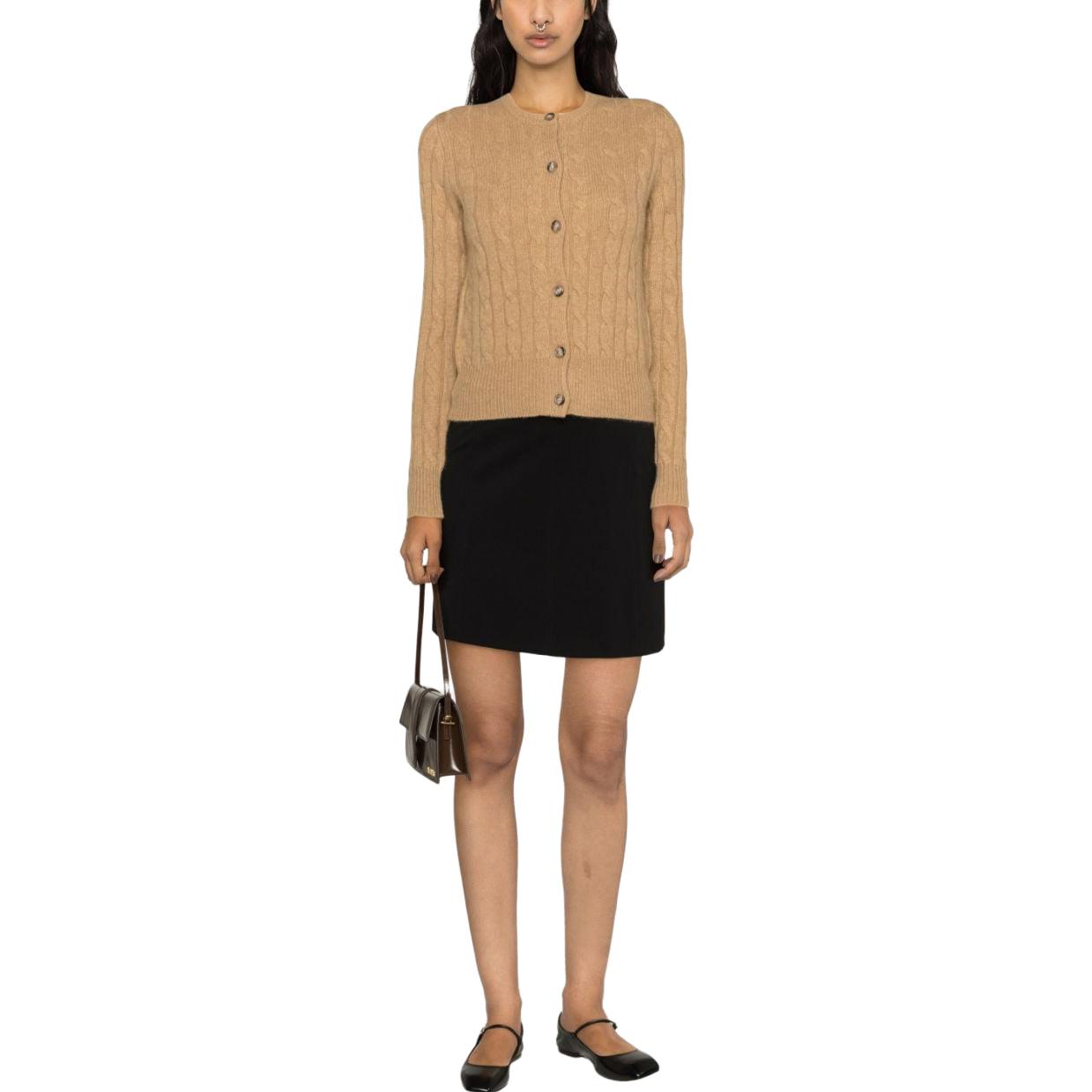 (Women) Polo Ralph Lauren Slim Fit Camel Brown Knit Cardigan Woman Long Sleeve Sweater. 211891617-002 圖 3