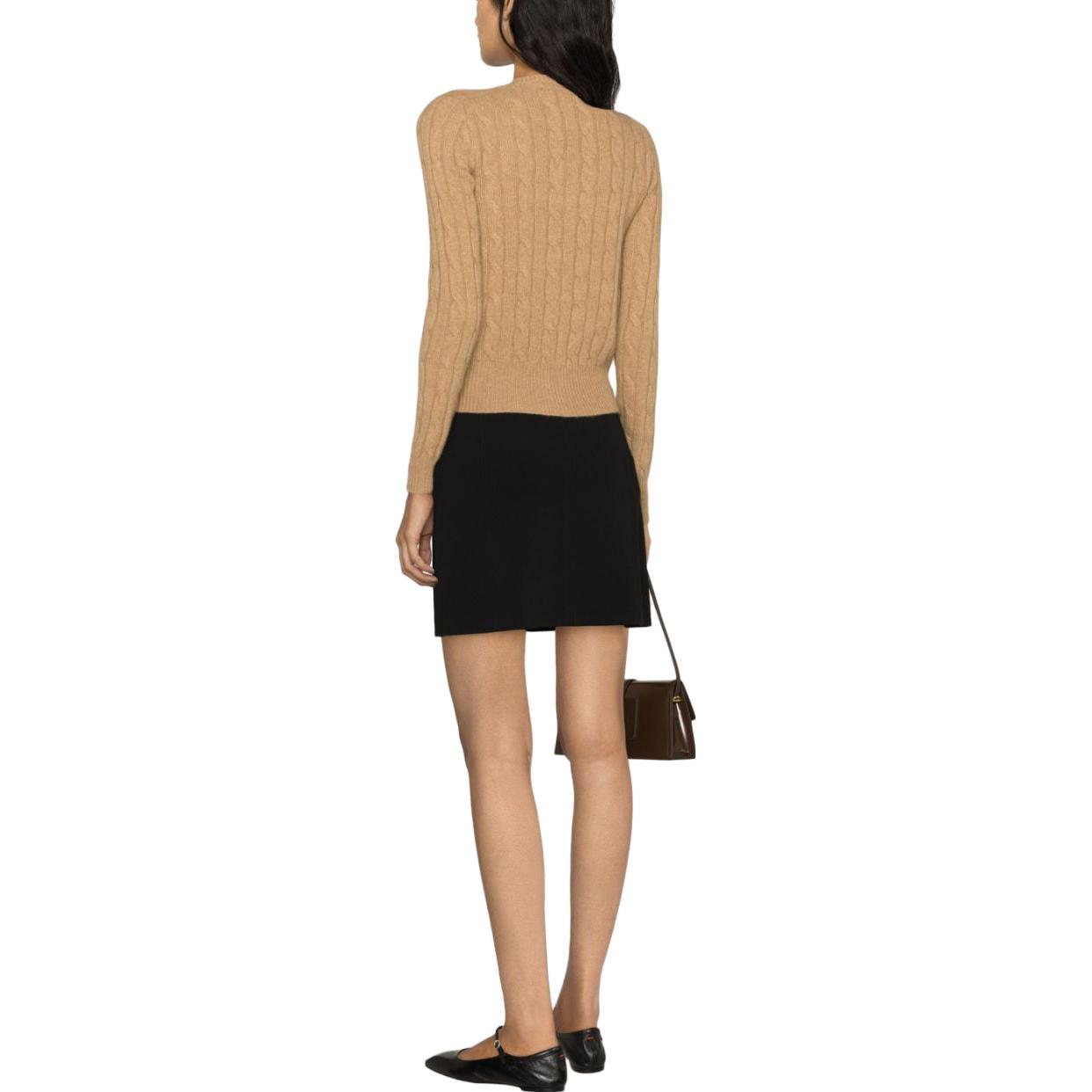 (Women) Polo Ralph Lauren Slim Fit Camel Brown Knit Cardigan Woman Long Sleeve Sweater. 211891617-002 圖 4