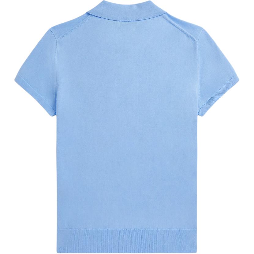 (Women) Polo Ralph Lauren Slim Fit Cotton Short Sleeve Knit Polo Shirt Women Blue WMPOSWENC021250-450 圖 3