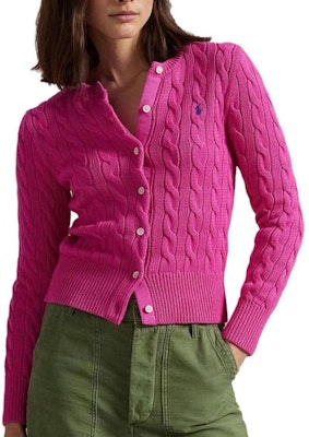 (W) Polo Ralph Lauren 細身合身針織外套長袖 紫色 211891643-019 Order (W) Polo Ralph Lauren 細身合身針織外套長袖 紫色 211891643-019