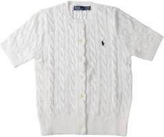 (Women) Polo Ralph Lauren Slim Fit Plain White Short-Sleeve Knit Shirt (). 211966720-001 (Women) Polo Ralph Lauren Slim Fit Plain White Short-Sleeve Knit Shirt (). 211966720-001
