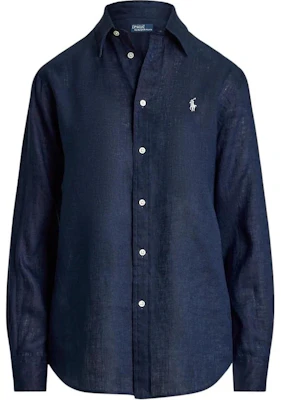 (W) Polo Ralph Lauren 女士藍色長袖純色扣襟襯衫 WMPOSHTNDO20763-410 Order (W) Polo Ralph Lauren 女士藍色長袖純色扣襟襯衫 WMPOSHTNDO20763-410