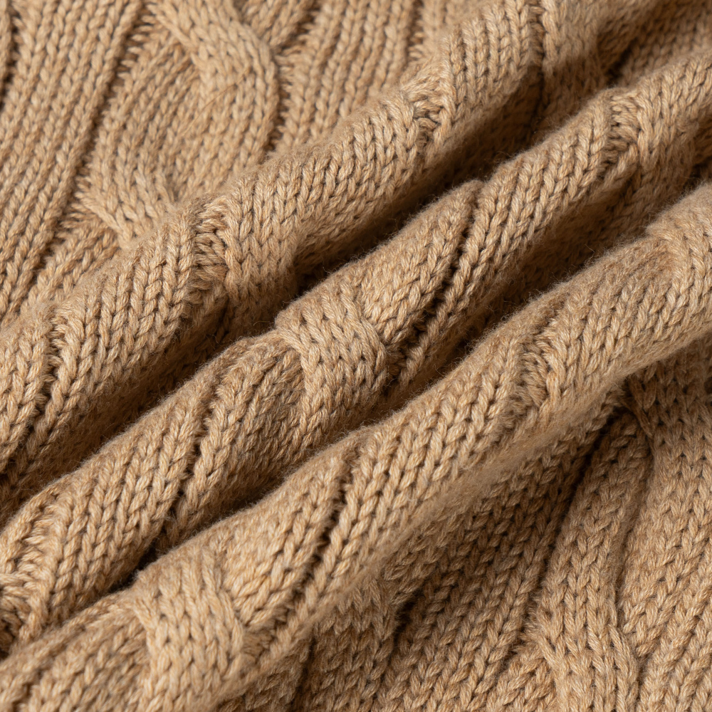 Purchase (W) Suéter Marrón de Punto Cableado Sólido Polo Ralph Lauren con Bordado (Mujer). 211839418-006