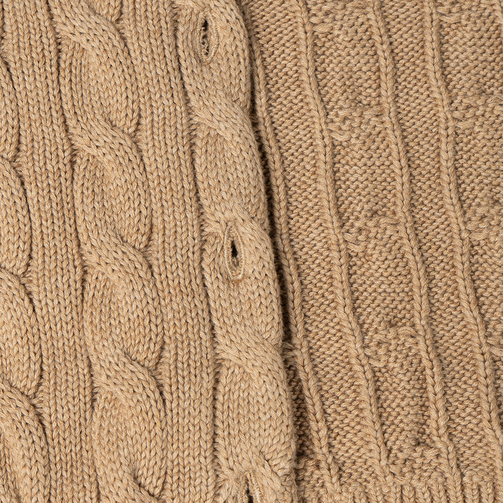 Details for (W) Suéter Marrón de Punto Cableado Sólido Polo Ralph Lauren con Bordado (Mujer). 211839418-006