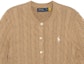 Cheap (W) Suéter Marrón de Punto Cableado Sólido Polo Ralph Lauren con Bordado (Mujer). 211839418-006