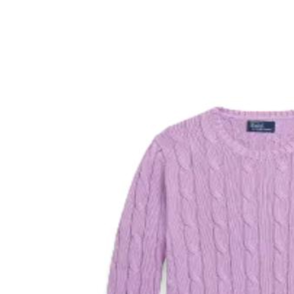 (Women) Polo Ralph Lauren Solid Cable Knit Sweater  Purple. WMPOSWENC020691-500 圖 6