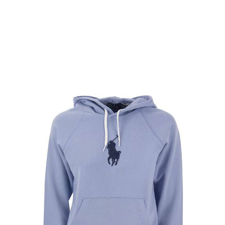 (Women) Polo Ralph Lauren Solid Color Blue Hoodie  Long Sleeve Sweatshirt. 211910128001 圖 6