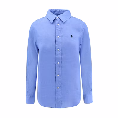 (Women) Polo Ralph Lauren Solid Color Long Sleeve Shirt Women’s Blue. 211970730-006