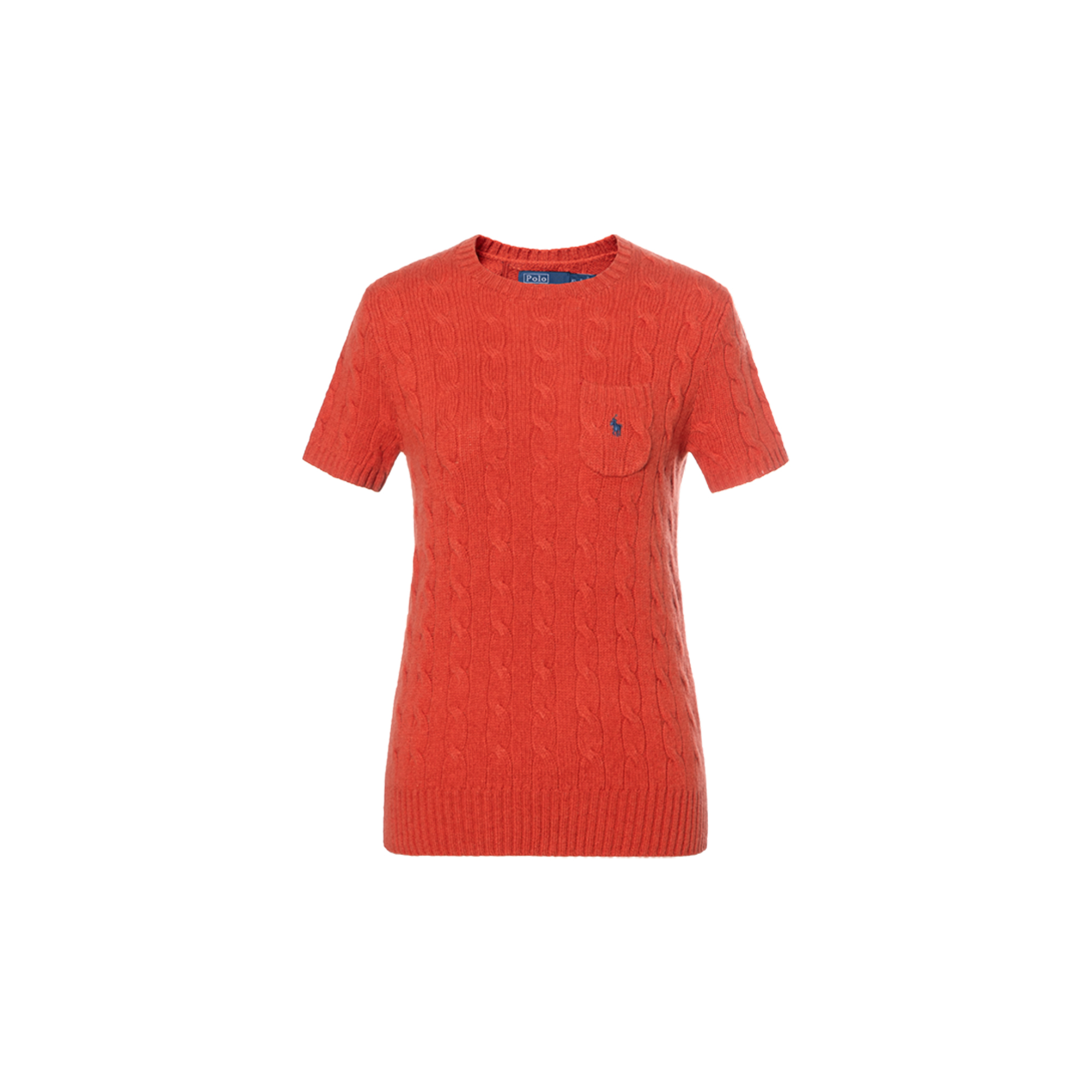 (Women) Polo Ralph Lauren Solid Crewneck Short-Sleeve Sweater Red (). 211910423-002
