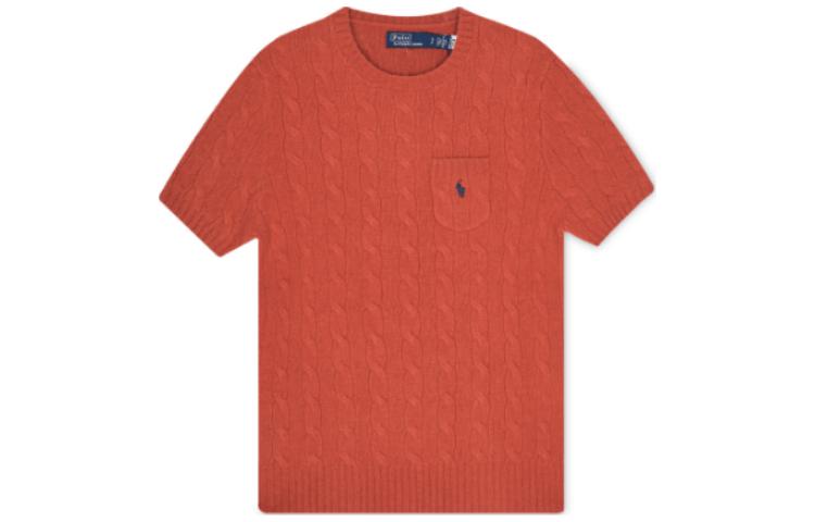 (Women) Polo Ralph Lauren Solid Crewneck Short-Sleeve Sweater Red (). 211910423-002 圖 2