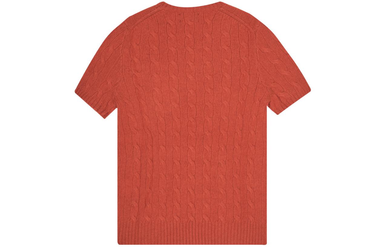 (Women) Polo Ralph Lauren Solid Crewneck Short-Sleeve Sweater Red (). 211910423-002 圖 3