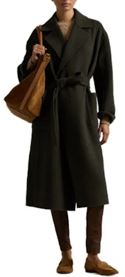 (W) ポロラルフローレン ソリッドグリーン 長袖 ミドル丈 ベルト付きコート レディース WMPOOTWN2820285300 Lookbook (W) ポロラルフローレン ソリッドグリーン 長袖 ミドル丈 ベルト付きコート レディース WMPOOTWN2820285300