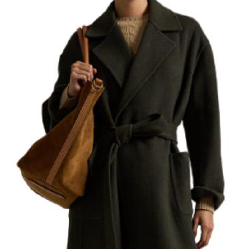 Details for (W) ポロラルフローレン ソリッドグリーン 長袖 ミドル丈 ベルト付きコート レディース WMPOOTWN2820285300