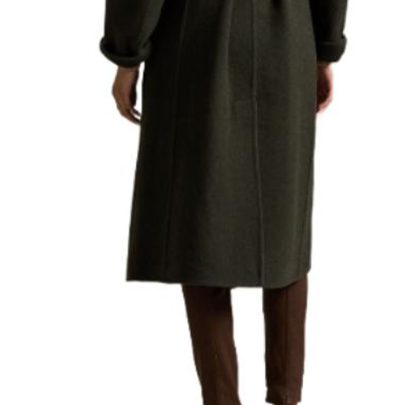 Sizing (W) ポロラルフローレン ソリッドグリーン 長袖 ミドル丈 ベルト付きコート レディース WMPOOTWN2820285300