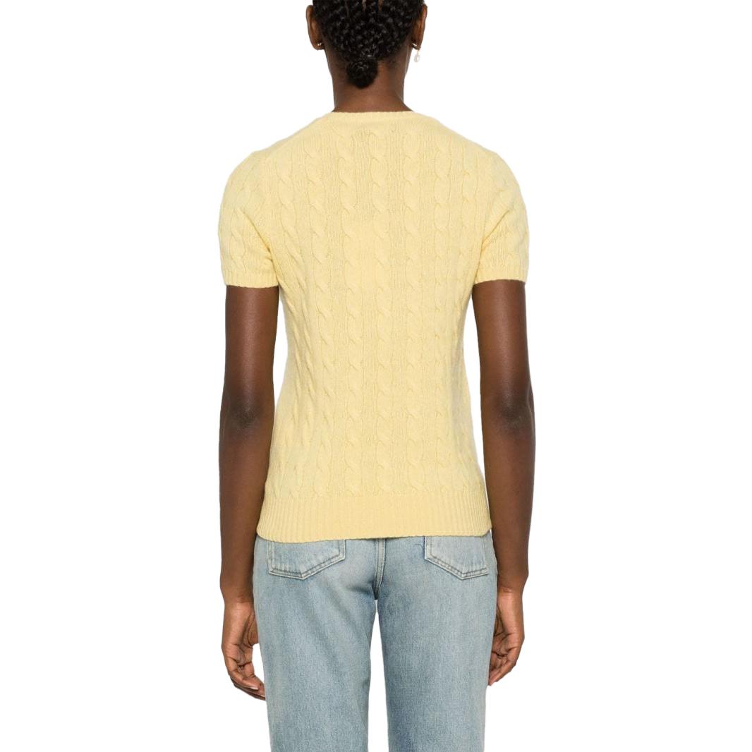 (Women) Polo Ralph Lauren Solid Logo Embroidered Crewneck Short Sleeve Sweater Women 211910423-003 圖 7