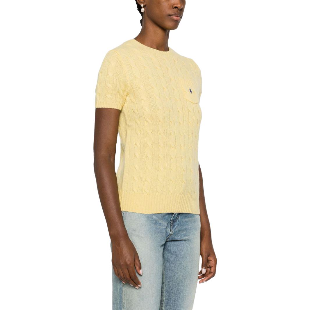 (Women) Polo Ralph Lauren Solid Logo Embroidered Crewneck Short Sleeve Sweater Women 211910423-003 圖 8