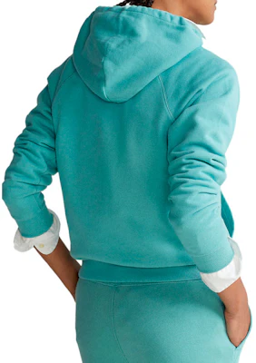 (W) Polo Ralph Lauren 女士蓝色刺绣标志连帽衫 211838143-007 Shop (W) Polo Ralph Lauren 女士蓝色刺绣标志连帽衫 211838143-007