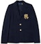 Order (W) ポロラルフローレン ロゴ刺繍入り ネイビーブルーブレザージャケット 211857830-001