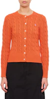 Details for (W) Polo Ralph Lauren Cardigan Lengan Panjang Logo Rajut Solid Orange. 211891643-022