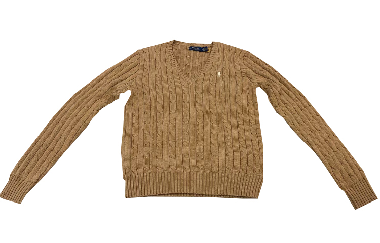 (Women) Polo Ralph Lauren Solid Logo Knit Sweater Women Brown. 211570011-077 圖 2