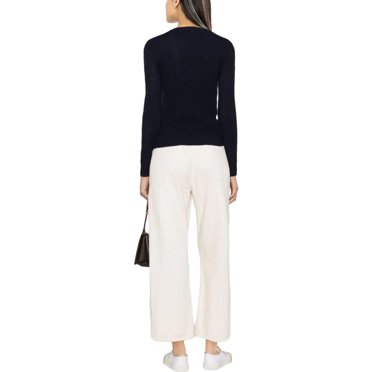 (Women) Polo Ralph Lauren Solid Logo Knit Sweater Navy Blue (). 211910421-003 圖 4