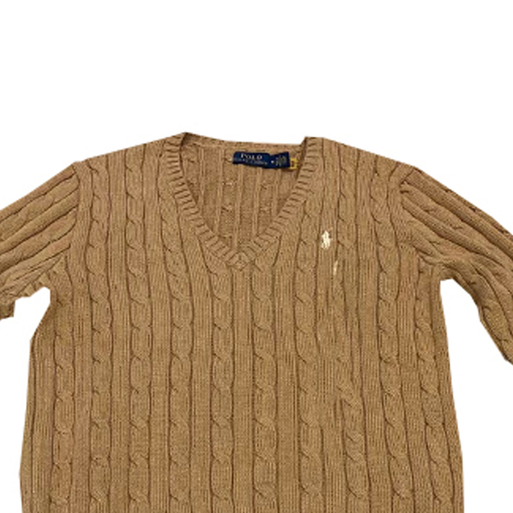 (Women) Polo Ralph Lauren Solid Logo Knit Sweater Women Brown. 211570011-077 圖 4