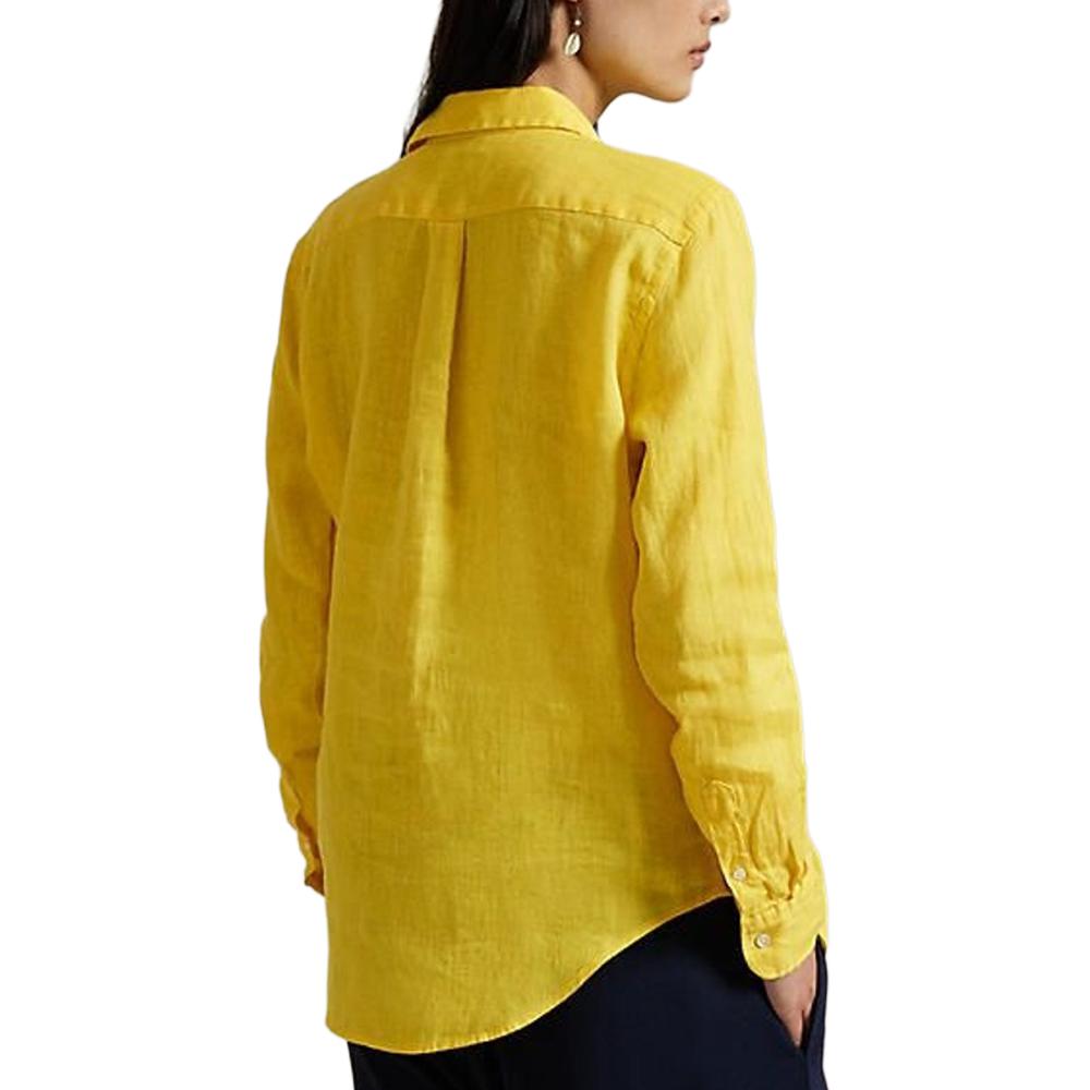 (Women) Polo Ralph Lauren Solid Logo Long Sleeve Shirt Women’s Yellow 211970730008 圖 4