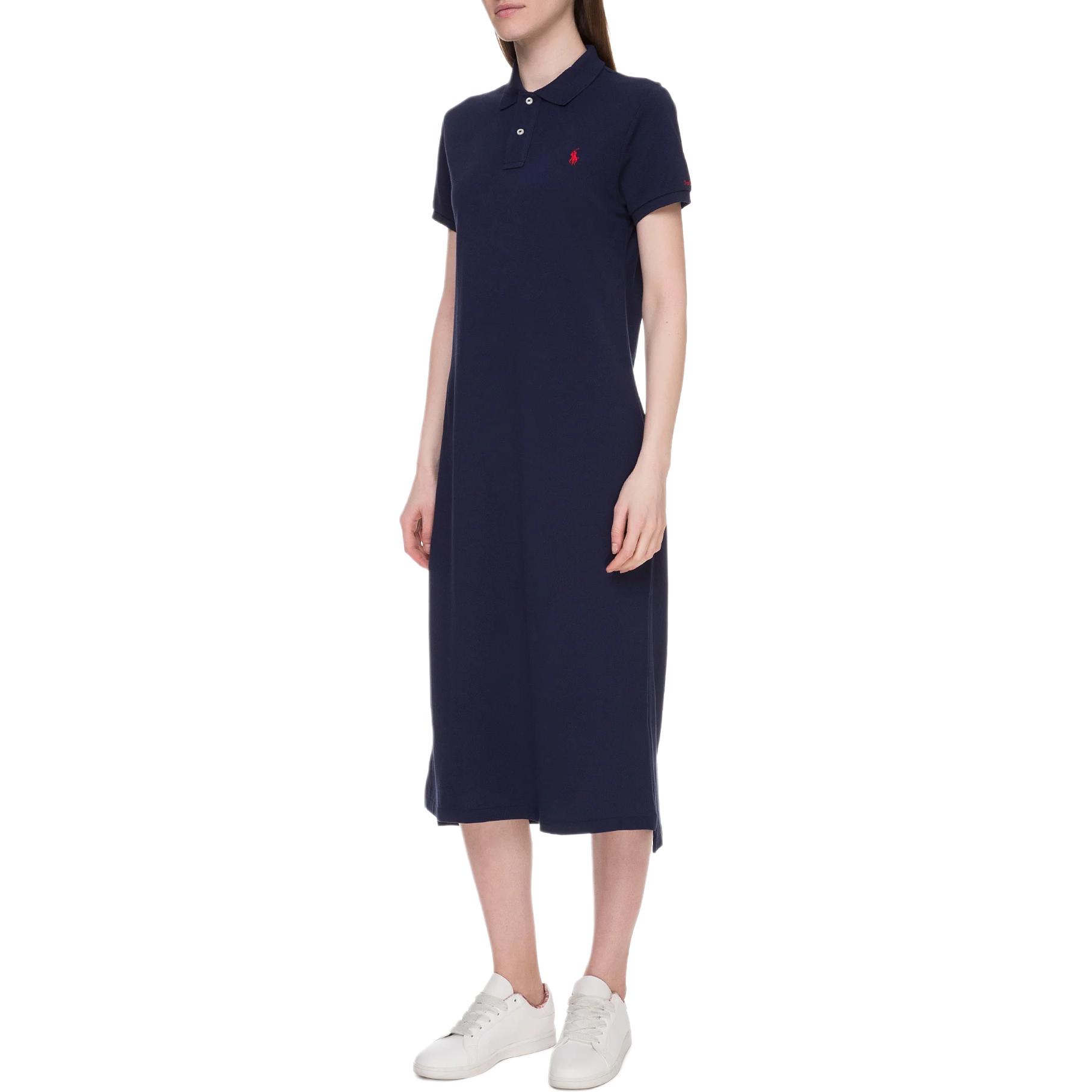 Lookbook (W) Polo Ralph Lauren 刺繡小馬標中長款Polo領連身裙. 211839442001