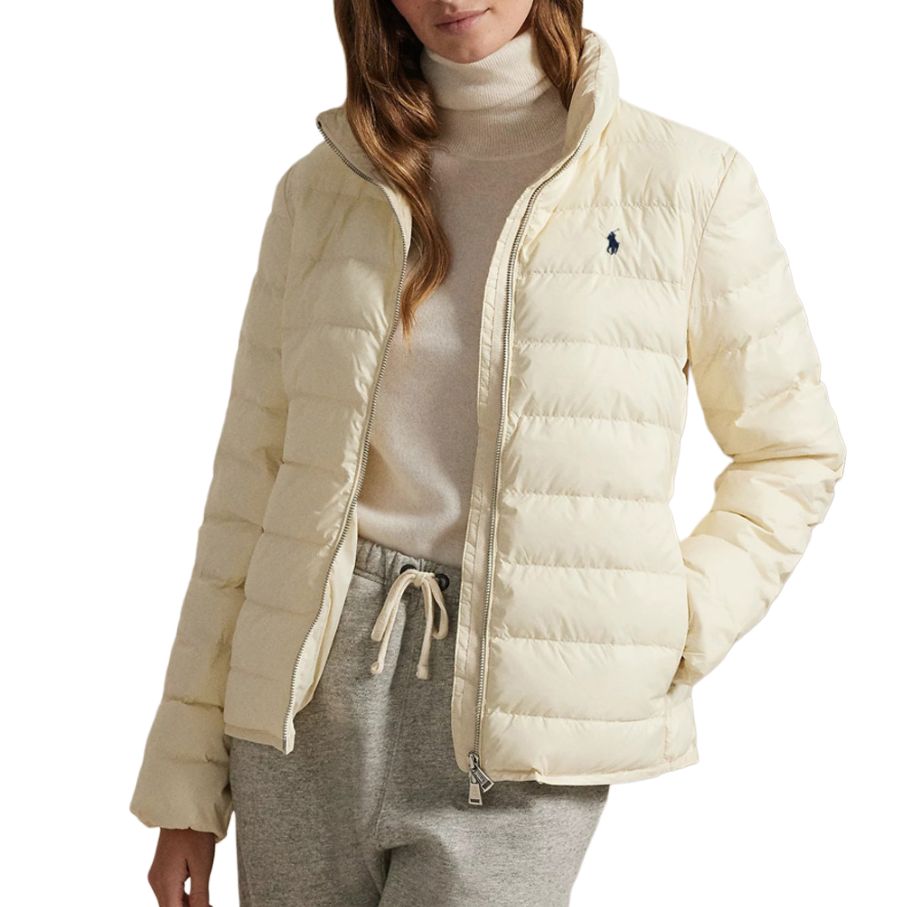 (Women) Polo Ralph Lauren Solid Pony Embroidered Zip Cotton Jacket Women’s Beige. 211956534001 圖 4