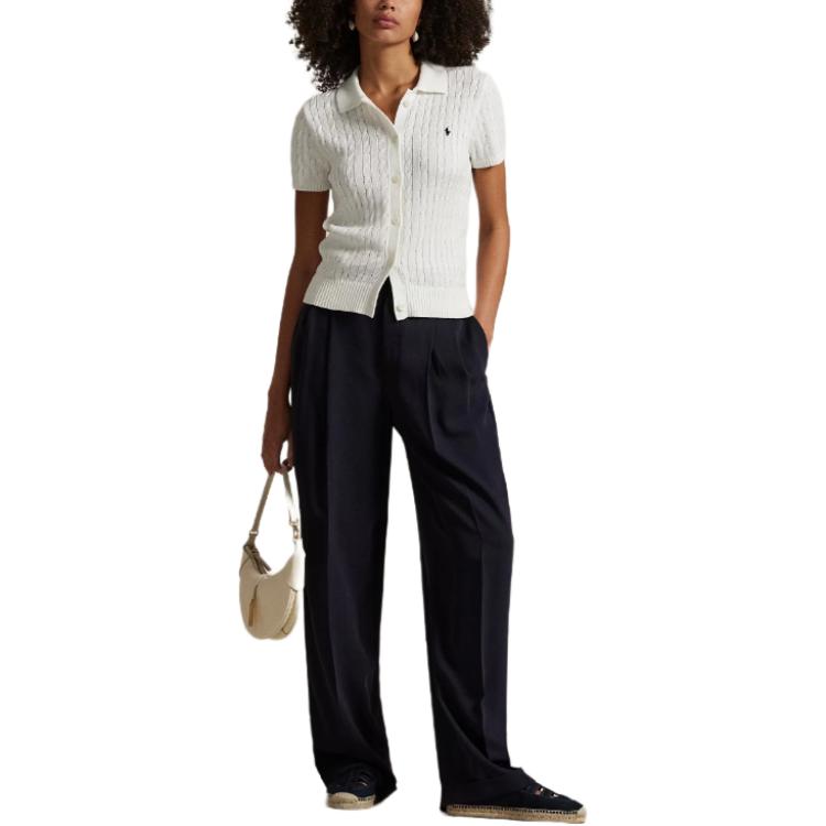 (Women) Polo Ralph Lauren Solid Short-Sleeve Knit Shirt Women’s White 211963486-001 圖 5