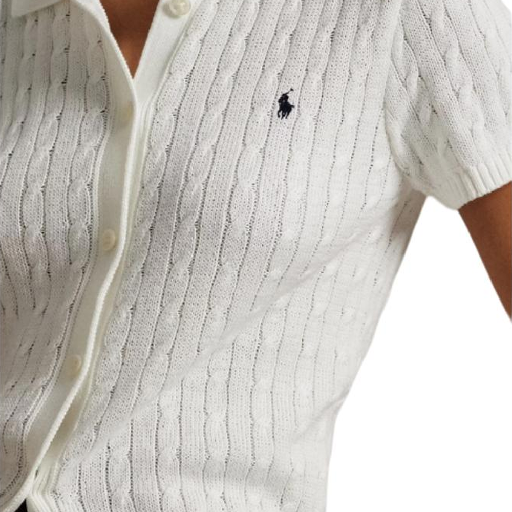 (Women) Polo Ralph Lauren Solid Short-Sleeve Knit Shirt Women’s White 211963486-001 圖 6