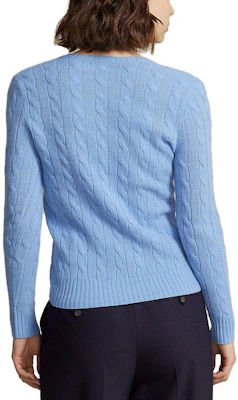 (W) Polo Ralph Lauren 女士蓝色纯色V领针织毛衣 211910422-004 Shop (W) Polo Ralph Lauren 女士蓝色纯色V领针织毛衣 211910422-004
