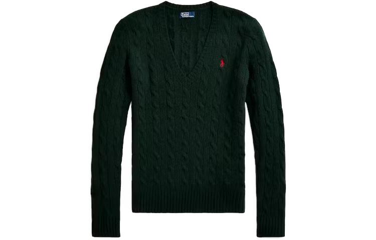 (Women) Polo Ralph Lauren Solid V-Neck Long Sleeve Sweater Women’s Green. 211910422-010 圖 2
