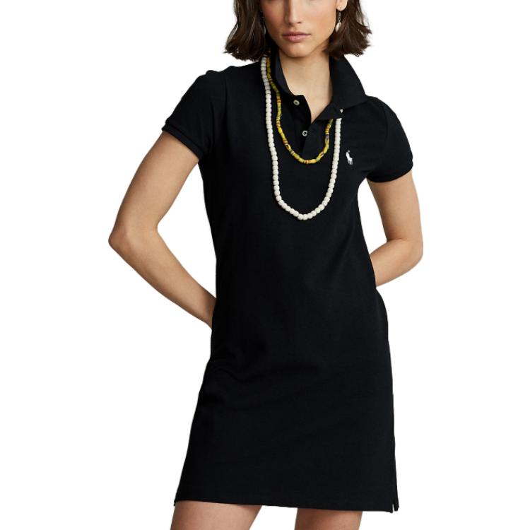 Purchase (W) Polo Ralph Lauren SS20 黑色短袖纯色套头连衣裙 WMPODRSNN820093-001