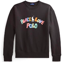 (Women) Polo Ralph Lauren SS21 Graphic Print Sweatshirt Black WMPOKNINFB20073-001 (Women) Polo Ralph Lauren SS21 Graphic Print Sweatshirt Black WMPOKNINFB20073-001