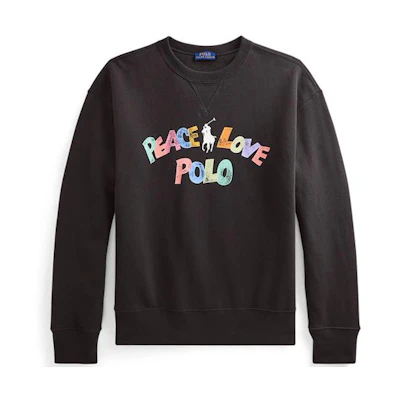 (Women) Polo Ralph Lauren SS21 Graphic Print Sweatshirt Black WMPOKNINFB20073-001