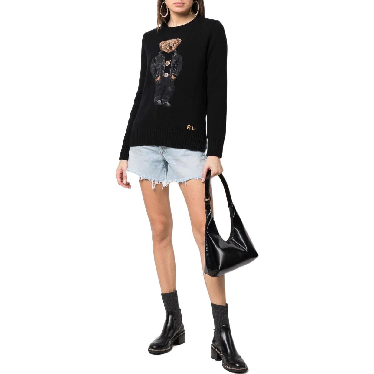 Lookbook (W) Polo Ralph Lauren SS22 黑色卡通泰迪熊針織毛衣 211857294-001