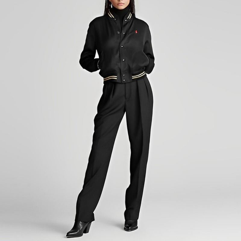 Shop (W) Polo Ralph Lauren SS22 黑金小熊刺繡夾克 211783995001