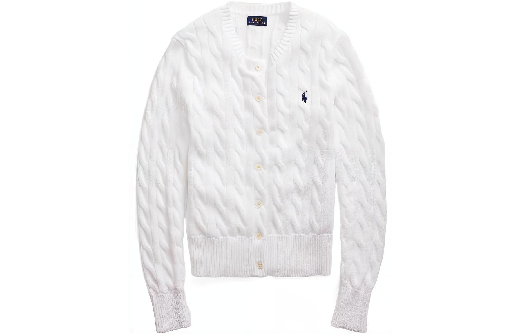 (Women) Polo Ralph Lauren SS22  Cable Knit Sweater White. WMPOSWEN6820272-100