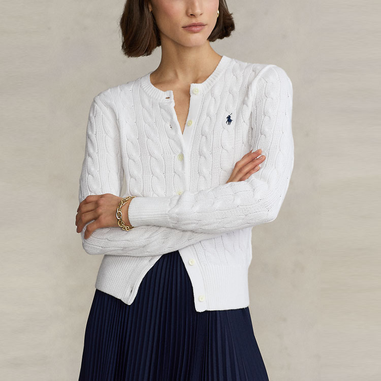 (Women) Polo Ralph Lauren SS22  Cable Knit Sweater White. WMPOSWEN6820272-100 圖 4