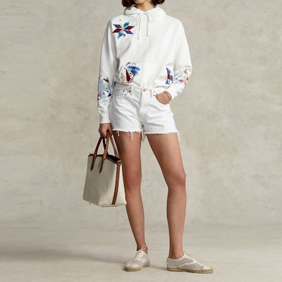 (W) Polo Ralph Lauren SS22 宽松版大标志连帽衫 - 白色 WMPOKNINFB20277-100 Lookbook (W) Polo Ralph Lauren SS22 宽松版大标志连帽衫 - 白色 WMPOKNINFB20277-100