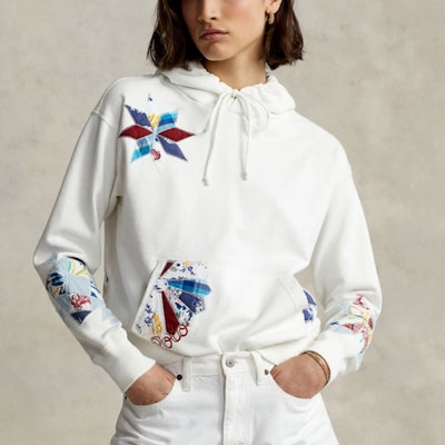 (W) Polo Ralph Lauren SS22 宽松版大标志连帽衫 - 白色 WMPOKNINFB20277-100 Shop (W) Polo Ralph Lauren SS22 宽松版大标志连帽衫 - 白色 WMPOKNINFB20277-100