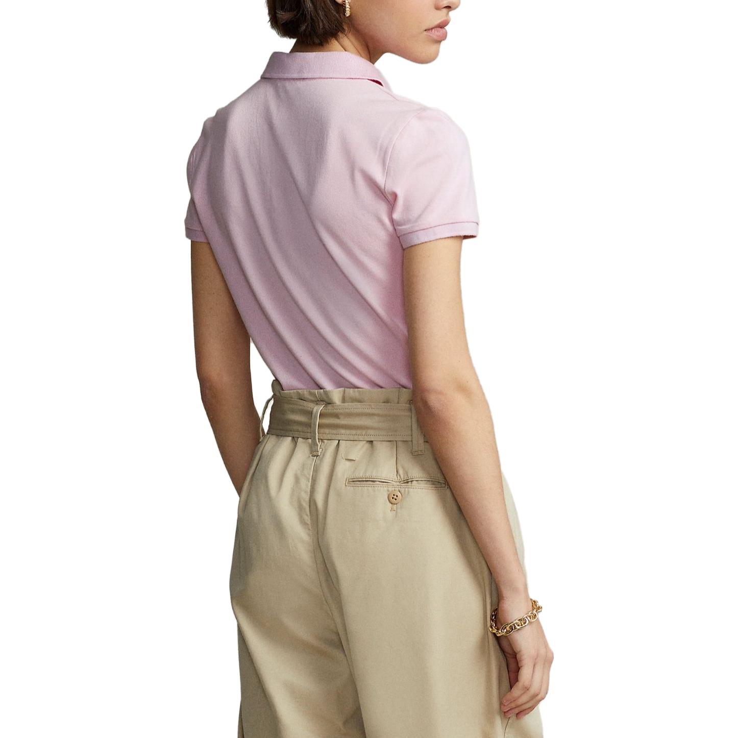 Purchase (W) Polo Ralph Lauren SS22 Camisa Polo Rosa Casual de un Solo Botón. 211870245-003